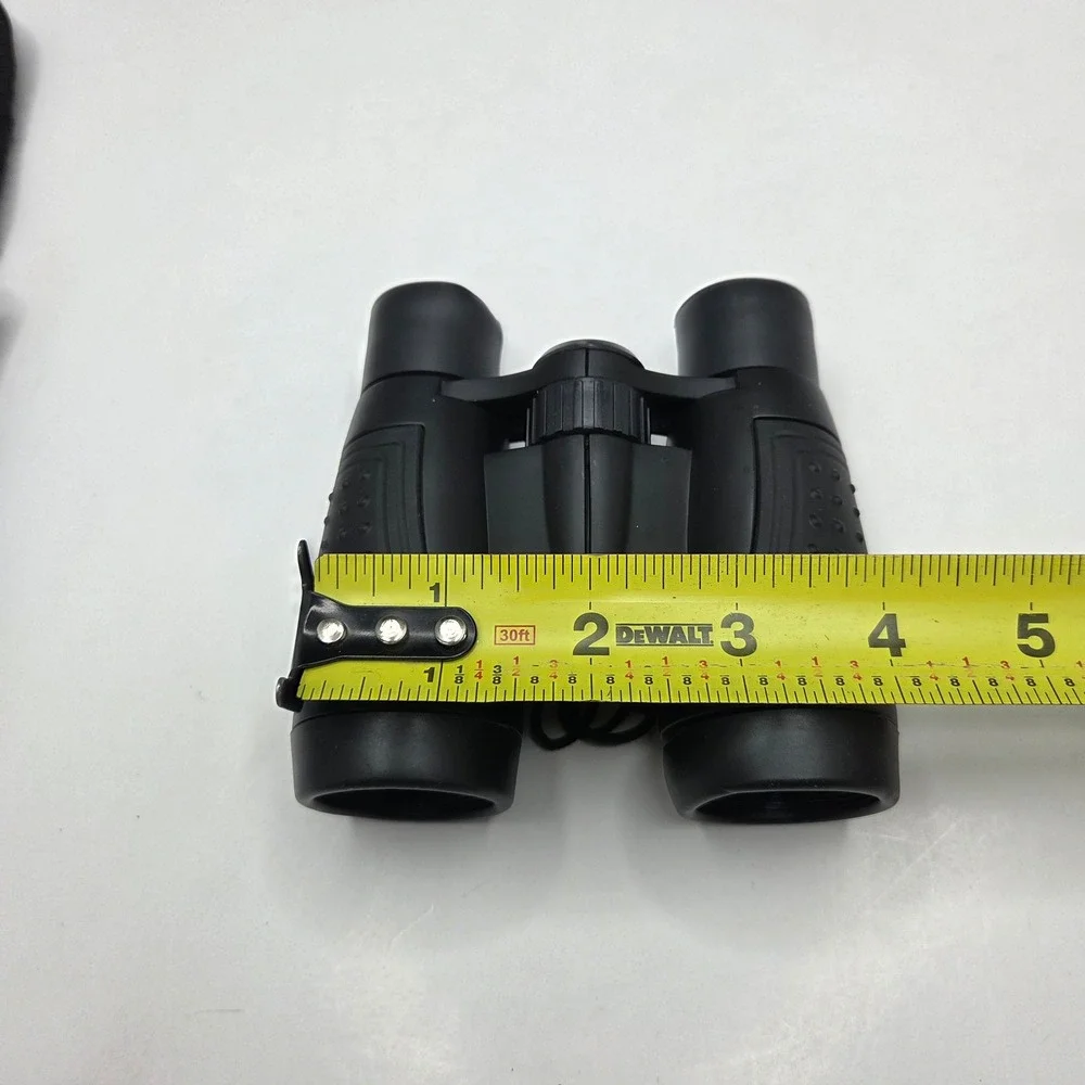Unbranded Binoculars Compact Portable Matte Black With Case Bird Watching Travel